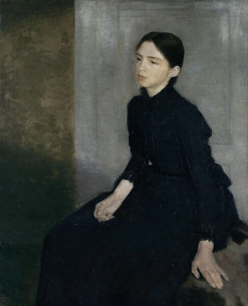 Portrait of a young woman. The artists sister Anna Hammershoi, 1885