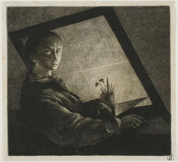 Self-Portrait, c. 1778. Creator: Jean Pierre Norblin