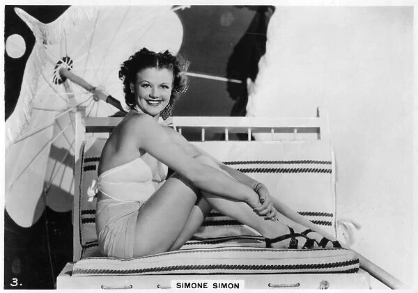Simone Simon, French film actress, c1938