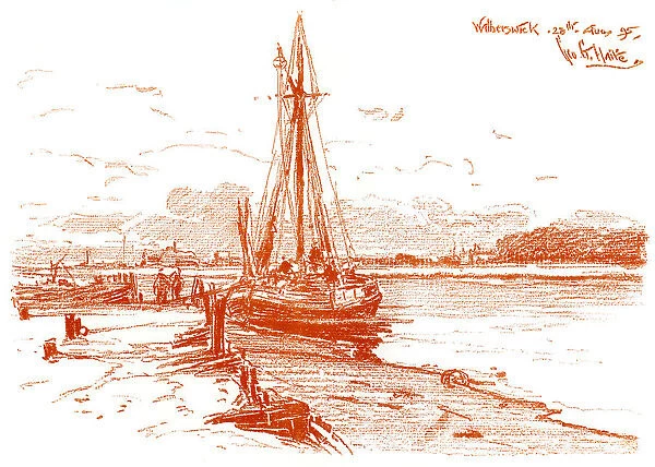 A Sketch at Walberswick, 1899