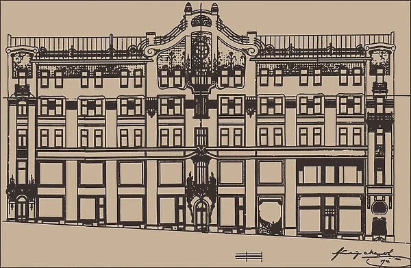 The Sokol revenue house in Moscow, 1904