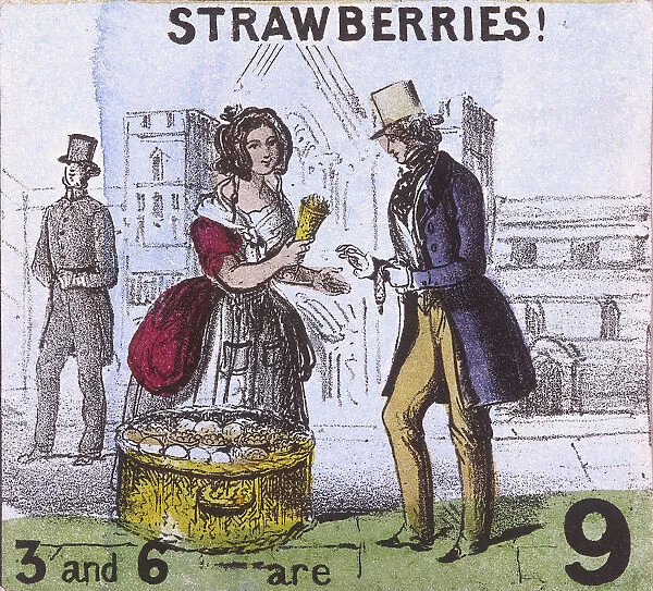 Strawberries!, Cries of London, c1840. Artist: TH Jones