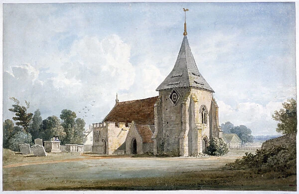 Thirnham Church, near Maidstone, Kent, 19th century