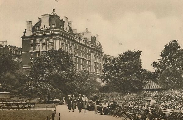 Villiers Street Section of the Victoria Garden and a View of the Cecil Hotel, c1935