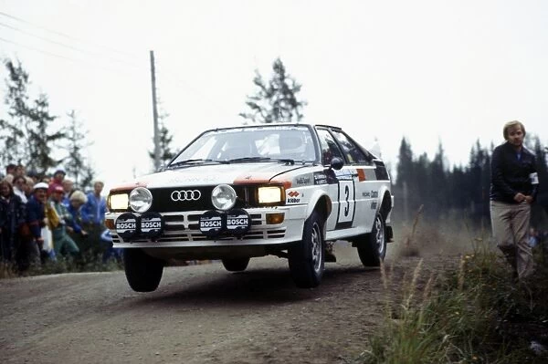 1982 World Rally Championship: Hannu Mikkola  /  Arne Hertz, 1st position, action