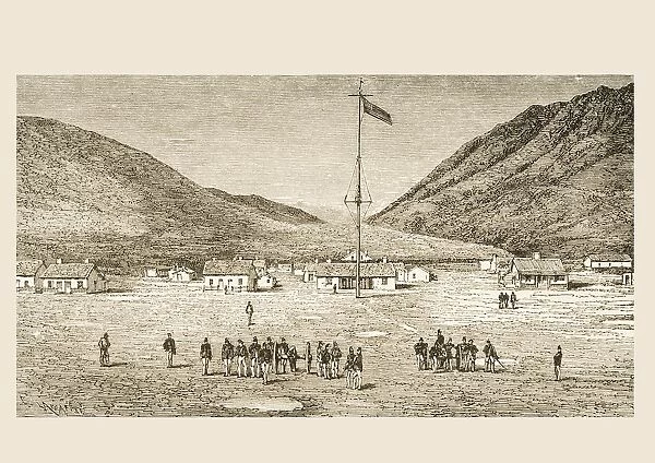 Fort Douglas Camp And Red Buttes Ravine Near Salt Lake City, Utah In 1870S. From American Pictures Drawn With Pen And Pencil By Rev Samuel Manning Circa 1880