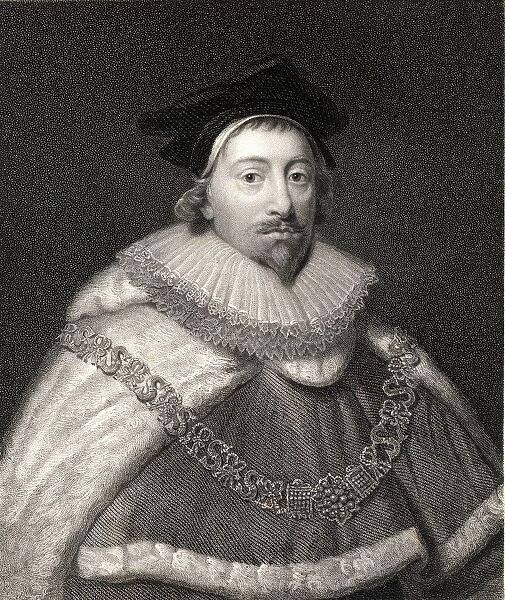 Sir Edward Coke 1552-1634. British Jurist And Politician. From The Book 'Gallery Of Portraits'Published London 1833