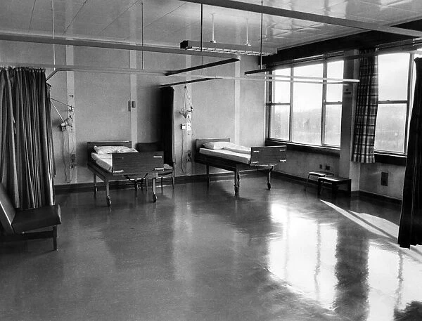 Empty beds in an empty ward at Walsgrave Hospital. Coventry, West Midlands
