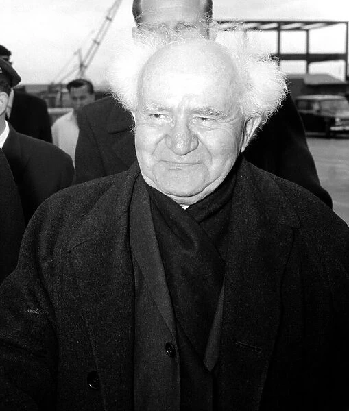 Ben Gurion, ex Prime Minister of Israel arrived at London this afternoon from Tel Aviv