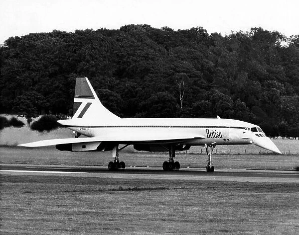British Airways Concorde airliner  /  aircraft visits Newcastle Airport