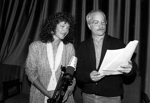 Richard Dreyfuss Actor with Annie Irving At the BBC doing a radio programme