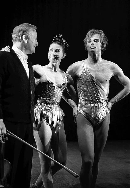 Rudolf Nureyev and Margot Fonteyn seen here in rehearsal the Royal Ballet