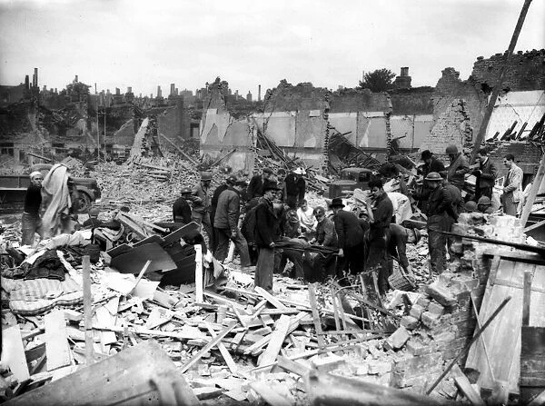 WW2 Air Raid Damage Deptford South London Deptford air raid damage Rescue