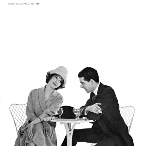 1960s fashion, courtship wearing John Cavanagh suit