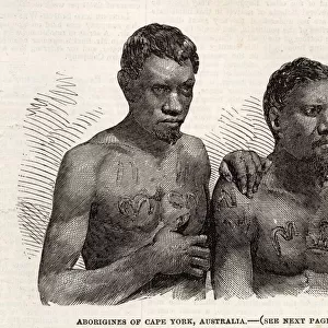 Two aboriginal men, named Garicha and Boyguda, of Cape York, Australia