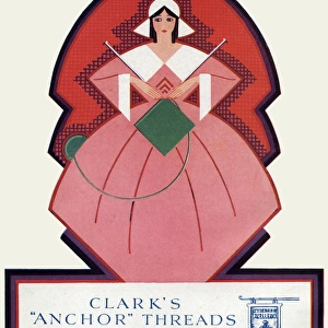 Advert for Clarks Anchor Threads 1925