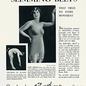 Advert for J. Roussel womens underwear 1930