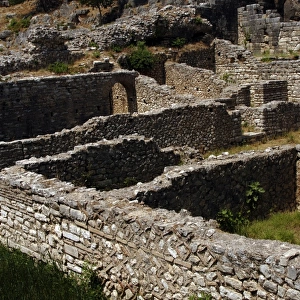 Albania. Butrint. Ruins of the Agora / Forum. 4th century BC