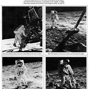 Apollo 11 lunar landings, July 1969