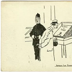 Apres la Guerre No. 3 - WWI postcard by George Ranstead