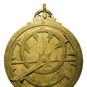 Arabian flat astrolabe from 10th century. ITALY