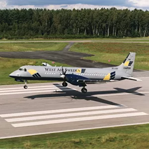 British Aerospace ATP freighter, SE-LGU, of West Air Sweden