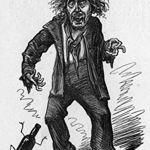 Caricature of the actor Charles Warner
