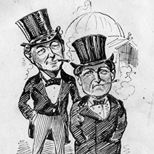 Caricature of Willing and Myers