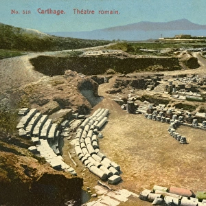 Carthage, Tunisia - Excavation of the Roman Theatre