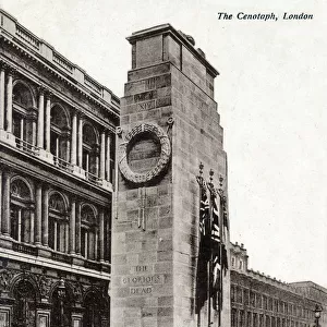 The Cenotaph, London - surrounded by memorial wreaths