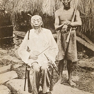 China - Chinese Farmers (one v. old) from the Ningpo District