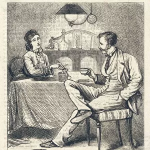 Couple Take Tea 1875