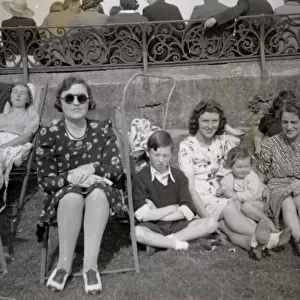 Family on holiday, 1930s