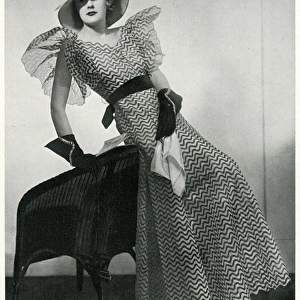 Fashionable ascot frock 1933
