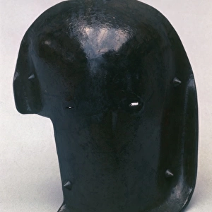 German face shield helmet, WW1