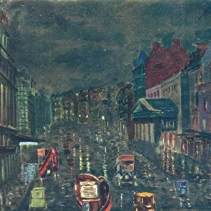 Haymarket After Rain, 1915