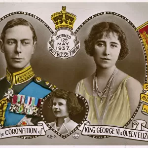 King George VI - Coronation Souvenir Postcard