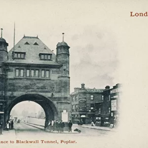 London - Entrance to the Blackwall Tunnel, Poplar