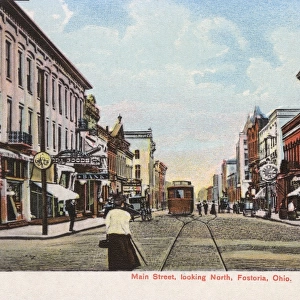 Main Street, Fostoria, Ohio, USA