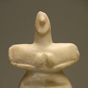 Marble female figure. Neolithic. V millennium B. C. Greece
