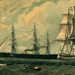 Mixed ship propulsion (sail and steam), and Spanish naval sh