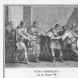 Numa Pompilius becomes ruler of Ancient Rome