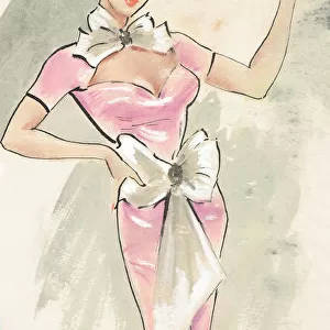 Pink Cocktail Dress Girl - Murrays Cabaret Club Costume