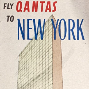 Poster, Fly Qantas to New York