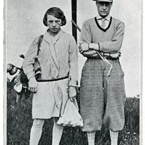 Prince of Wales at Le Touquet with favourite girl caddy