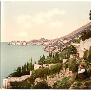Ragusa, general view, Dalmatia, Austro-Hungary