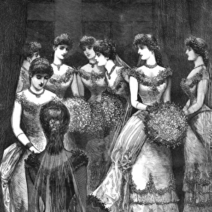 Royal Wedding 1882 -- bridesmaids waiting for the bride