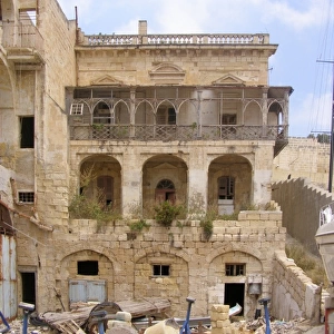 Ruined period limestone house, Kalkara, Malta