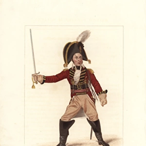 Samuel Simmons in Harlequin Munchausen, 1822