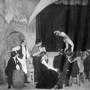 A scene from a show at the Theatre de Grand Guignol, Paris